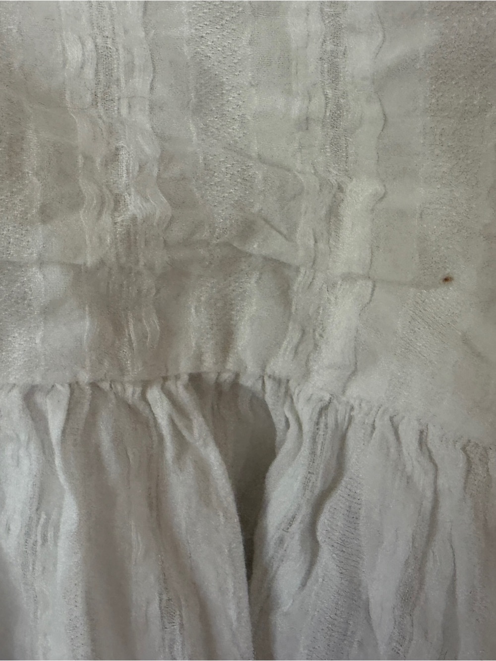 Peppermayo White Tie-Front Peplum Blouse - Picture 7 of 7